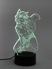 Светильник-ночник 3D по аниме "HunterxHunter", LED, светодиодный, настольный, USB