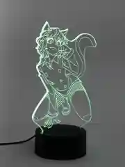 Бирюзовый светильник-ночник 3D по аниме "HunterxHunter", LED, светодиодный, настольный, USB