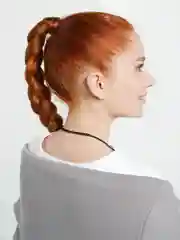 Черный цепочка на шею,кубинское плетение