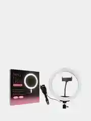 Кольцевая лампа, со штативом, Ring fill light, 26 см