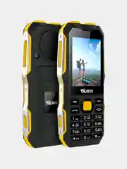 Желтый мобильный телефон Olmio X02