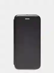 Черный чехол книжка Samsung A03S/A037F горизонтальная на магните