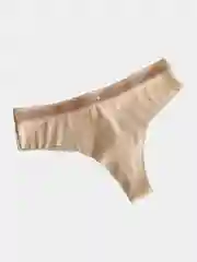 Бежевый стринги женские, бесшовные