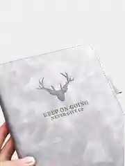 Черный ежедневник недатированный, винтажный, А5