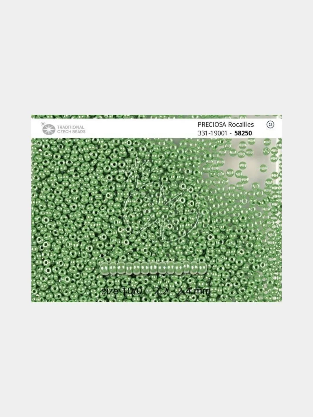 Лесной зеленый чешский бисер Preciosa 10/0, Opaque sfinx, 10 и 50 грамм
