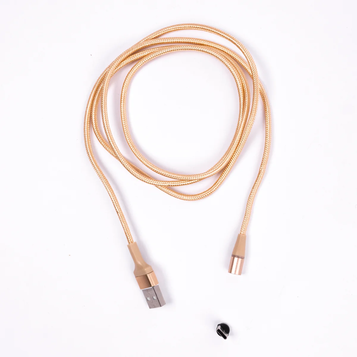 Черный кабель зарядный lightning, type-c, магнитный, для айфон, андроид 1,2 м
