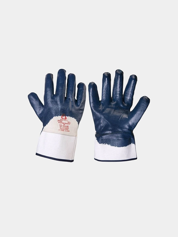 Перчатки крага Jeta Safety JN067, нитриловые, защитные, полный облив