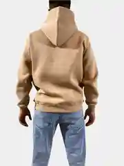 Бежевый худи на флисе