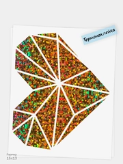 Термонаклейка голографическая Imari для одежды