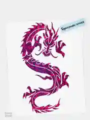 Фиолетовый термонаклейка голографическая Imari для одежды
