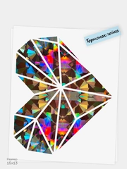 Наклейка голографическая для одежды Imari