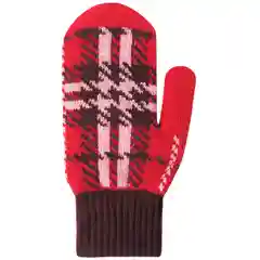 Красный варежки двойные, зимние
