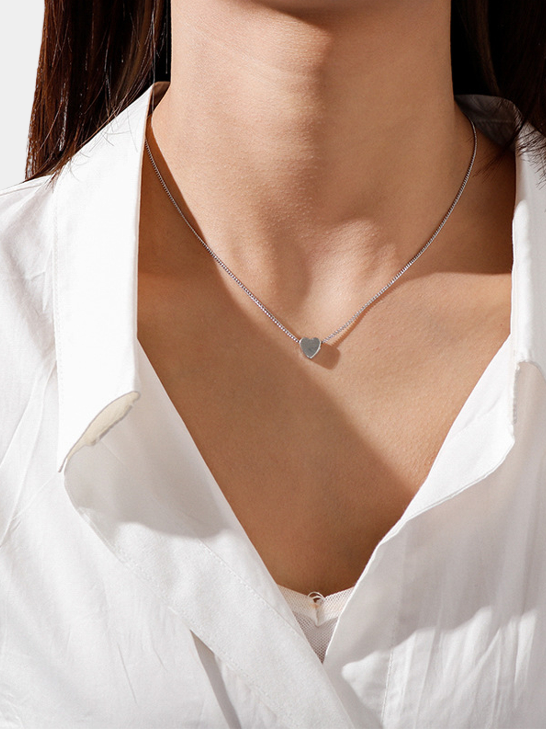 Цепочка на шею с сердечком купить по цене 114 ₽ в интернет-магазинеKazanExpress