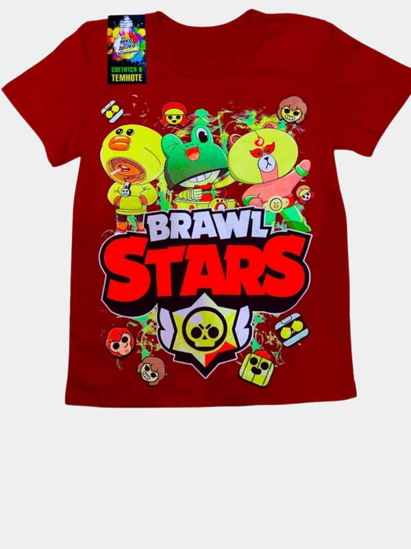 Футболка Brawl Stars детская светящаяся