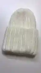 Белый шапка женская "Тыковка", осень-зима, 2*2