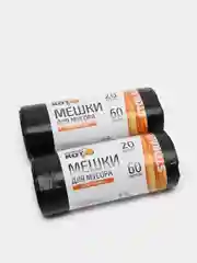 Мешки д/мусора "РЫЖИЙ КОТ" 30л (30шт./рул.), ПНД, черные, 5 мкм 310101