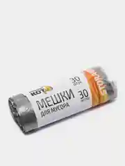 Мешки д/мусора "РЫЖИЙ КОТ" 30л (30шт./рул.), ПНД, черные, 5 мкм 310101