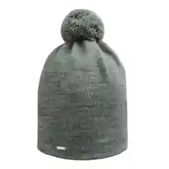 Серый шапка зимняя, детская, двойная, однотонная