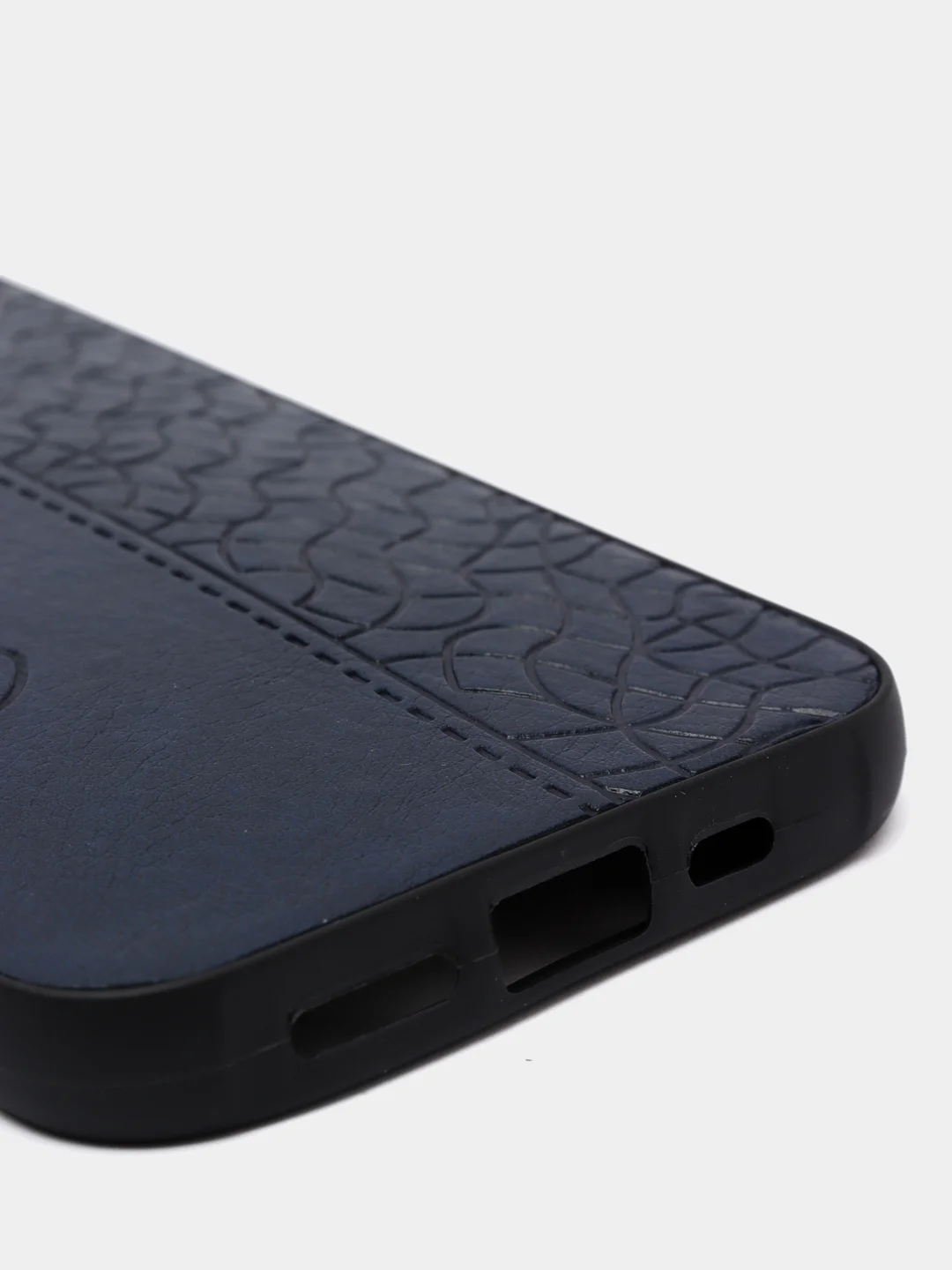 Темно-синий чехол накладка для iPhone,6s/7/8Plus/X/XS/Xr/11/12/13 ProMax Baseus с прострочкой под кожу