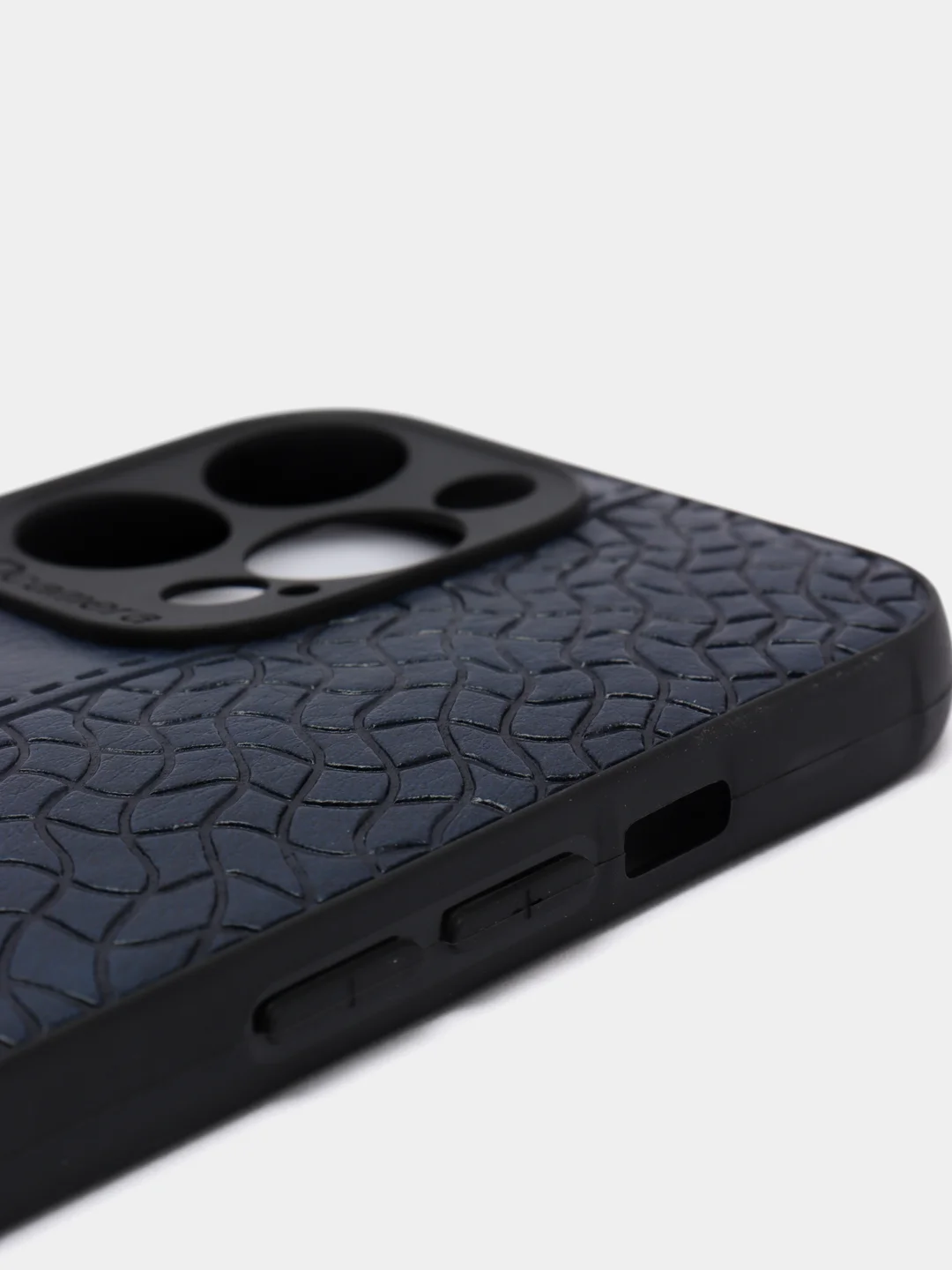 Темно-синий чехол накладка для iPhone,6s/7/8Plus/X/XS/Xr/11/12/13 ProMax Baseus с прострочкой под кожу