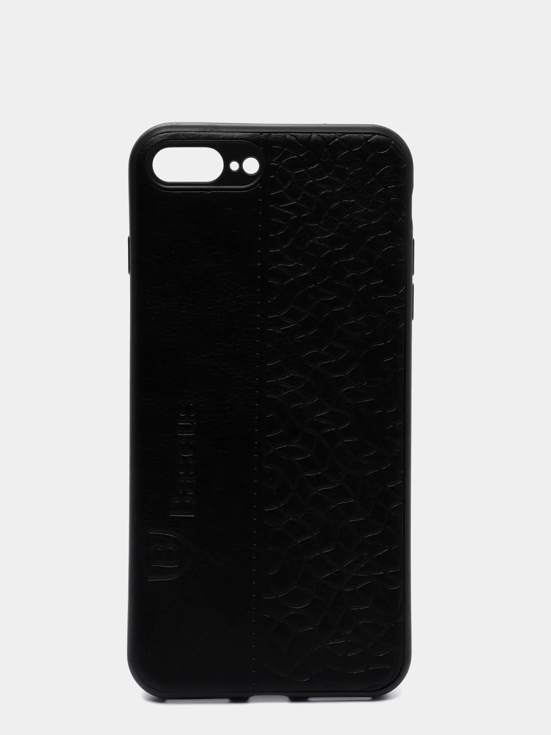 Черный чехол накладка для iPhone,6s/7/8Plus/X/XS/Xr/11/12/13 ProMax Baseus с прострочкой под кожу