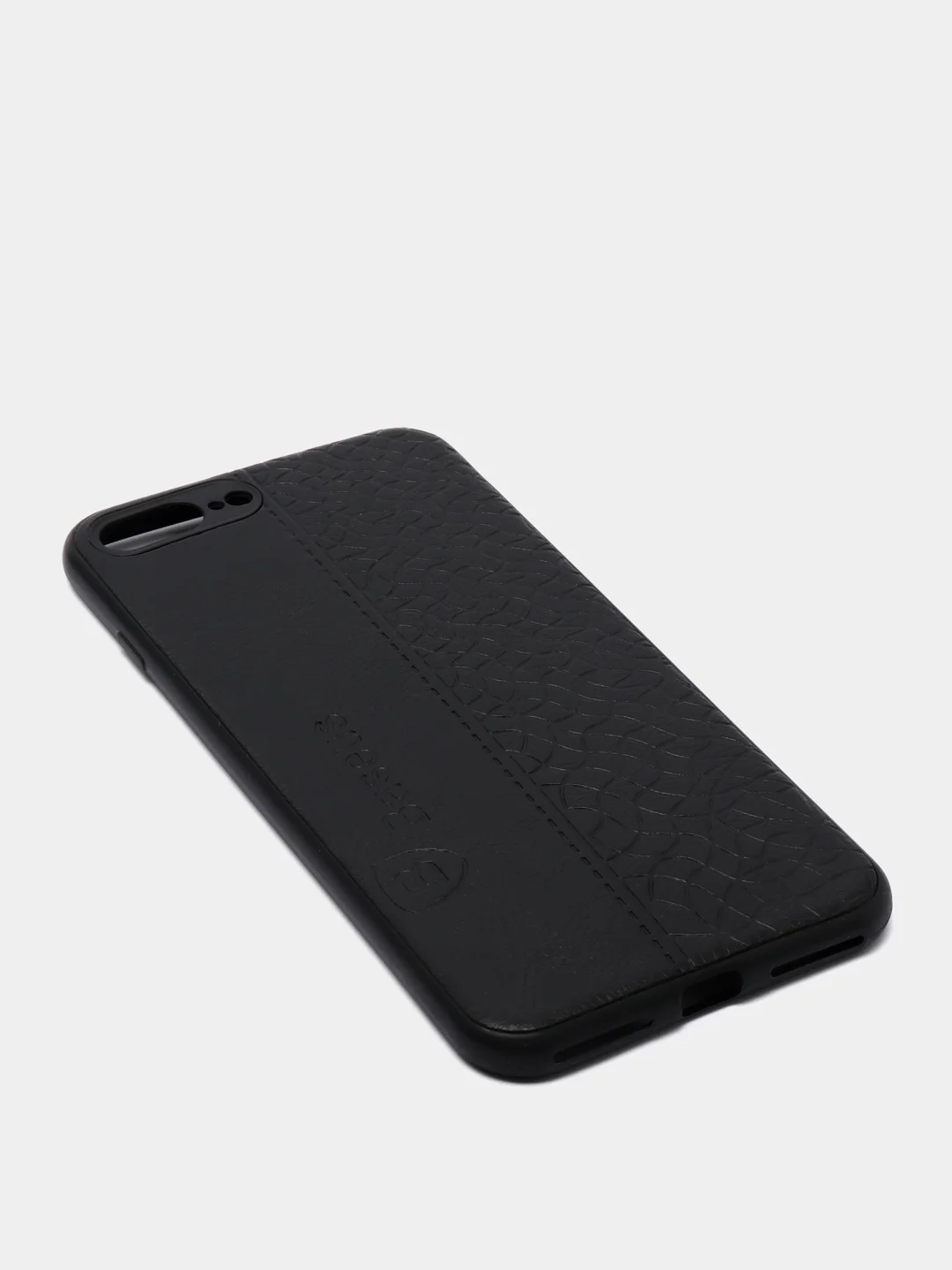 Черный чехол накладка для iPhone,6s/7/8Plus/X/XS/Xr/11/12/13 ProMax Baseus с прострочкой под кожу