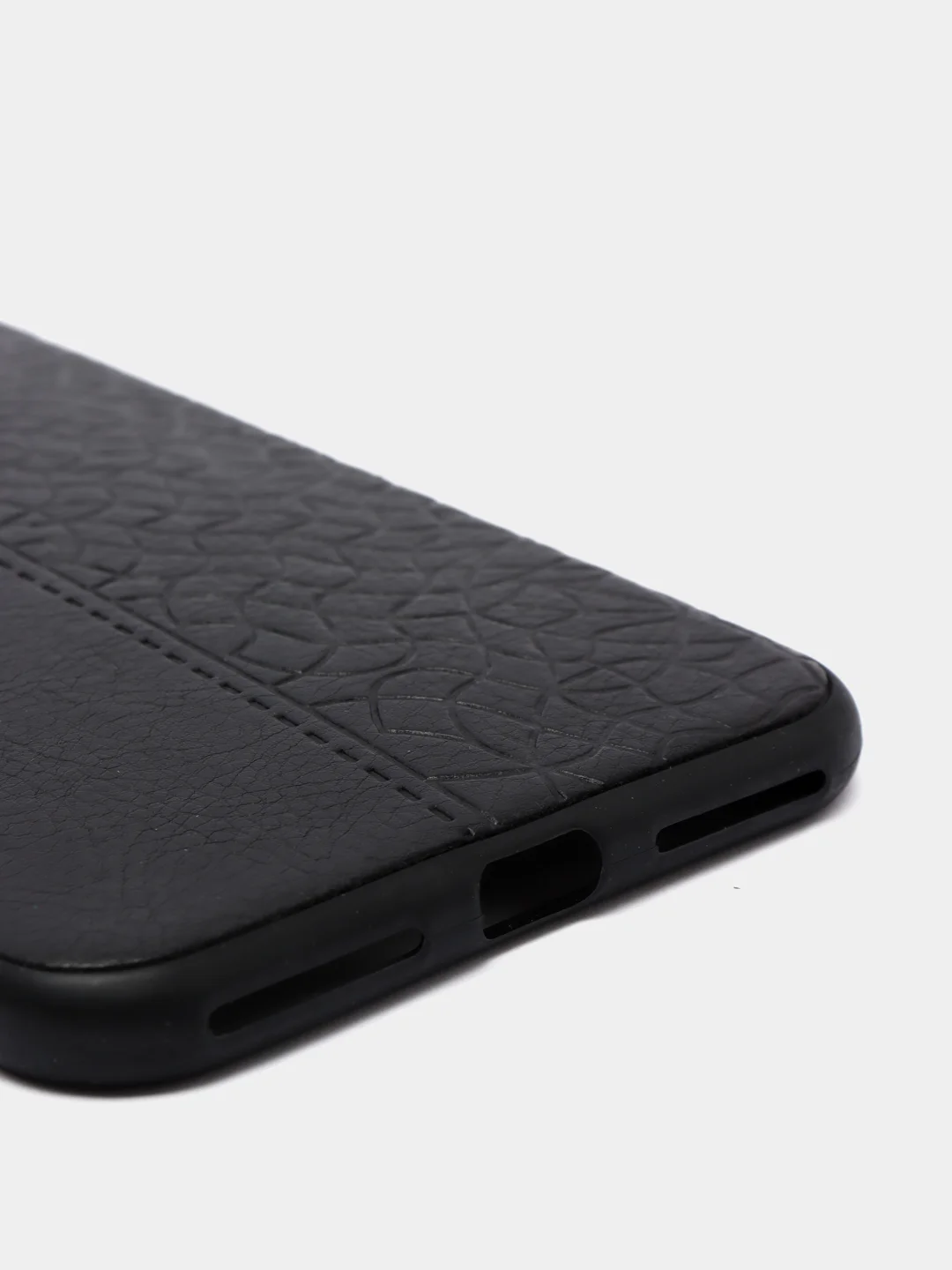 Черный чехол накладка для iPhone,6s/7/8Plus/X/XS/Xr/11/12/13 ProMax Baseus с прострочкой под кожу