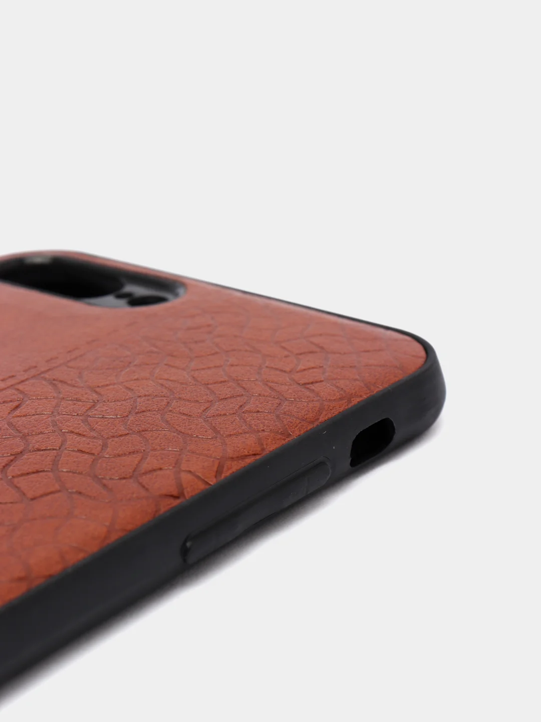 Коричневый чехол накладка для iPhone,6s/7/8Plus/X/XS/Xr/11/12/13 ProMax Baseus с прострочкой под кожу