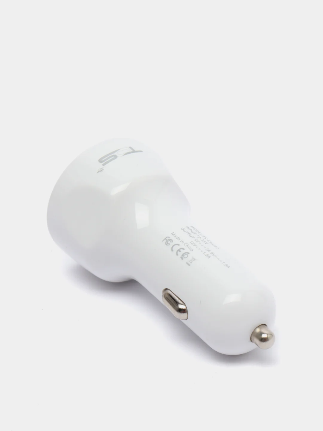 Белый автомобильная зарядка для телефона в прикуриватель, на 3 USB