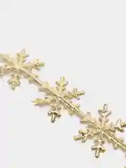 Золотой тесьма снежинки, лента декоративная