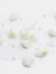 Белый бусины с розами на нитке для рукоделия