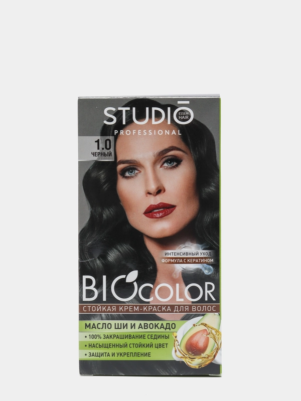 Комплект STUDIO Professional BIOcolor для окрашивания волос 1.0 чёрный