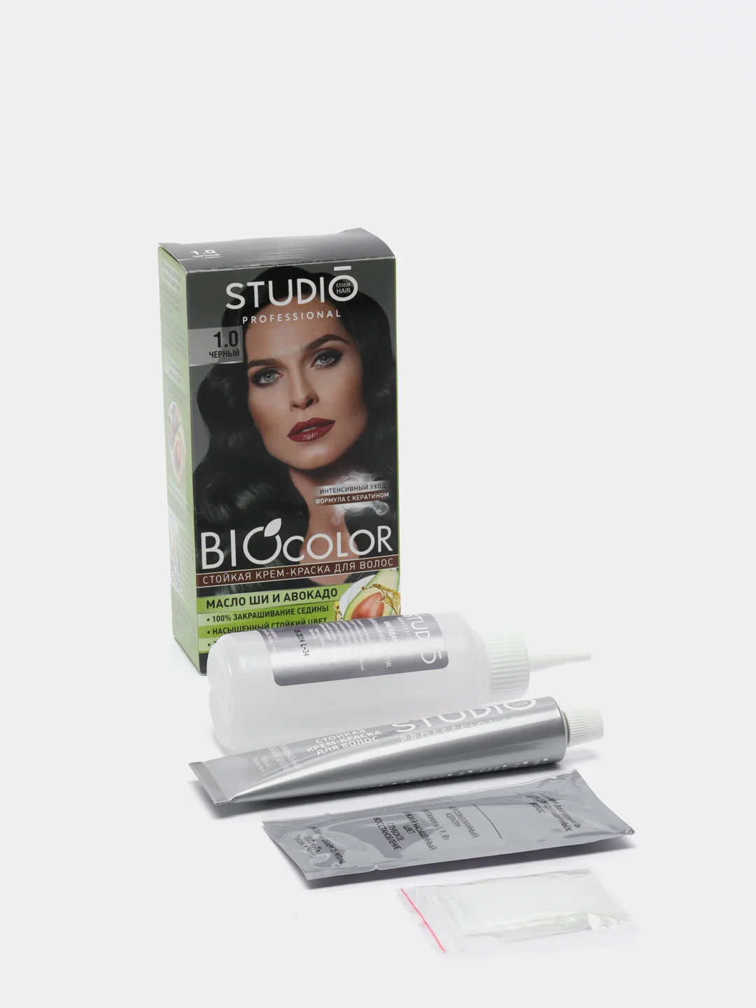 Комплект STUDIO Professional BIOcolor для окрашивания волос 1.0 чёрный