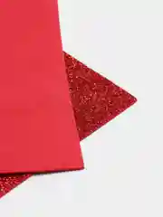 Красный фоамиран глиттерный для творчества, для рукоделия, фоам с блестками, 20*30 см, 2мм
