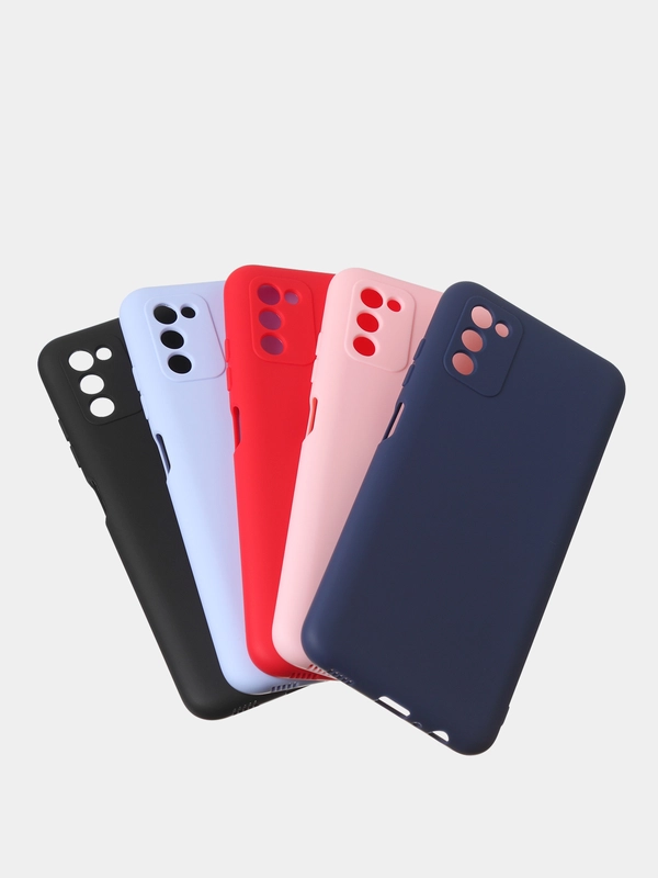 Чехол для Samsung A03s цветной матовый