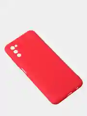 Красный чехол для Samsung A03s цветной матовый