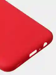Красный чехол для Samsung A03s цветной матовый