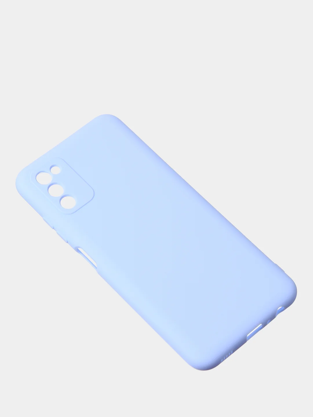 Светло-синий чехол для Samsung A03s цветной матовый