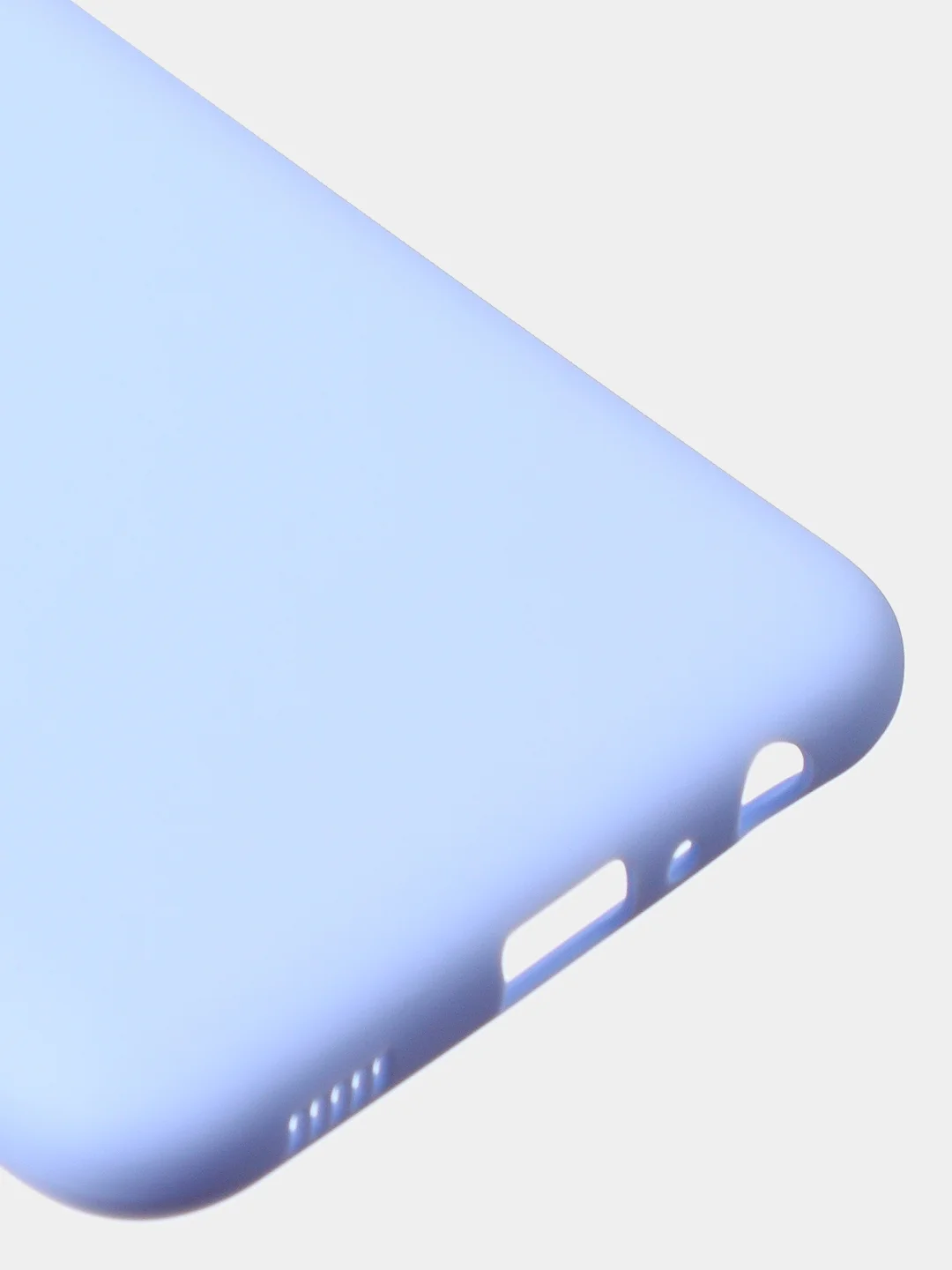 Светло-синий чехол для Samsung A03s цветной матовый