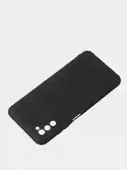 Черный чехол для Samsung A03s цветной матовый
