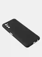 Черный чехол для Samsung A03s цветной матовый