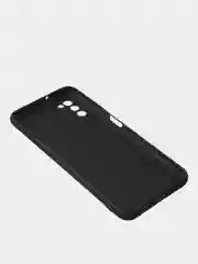 Черный чехол для Samsung A03s цветной матовый