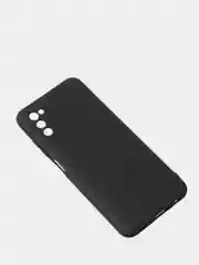 Черный чехол для Samsung A03s цветной матовый