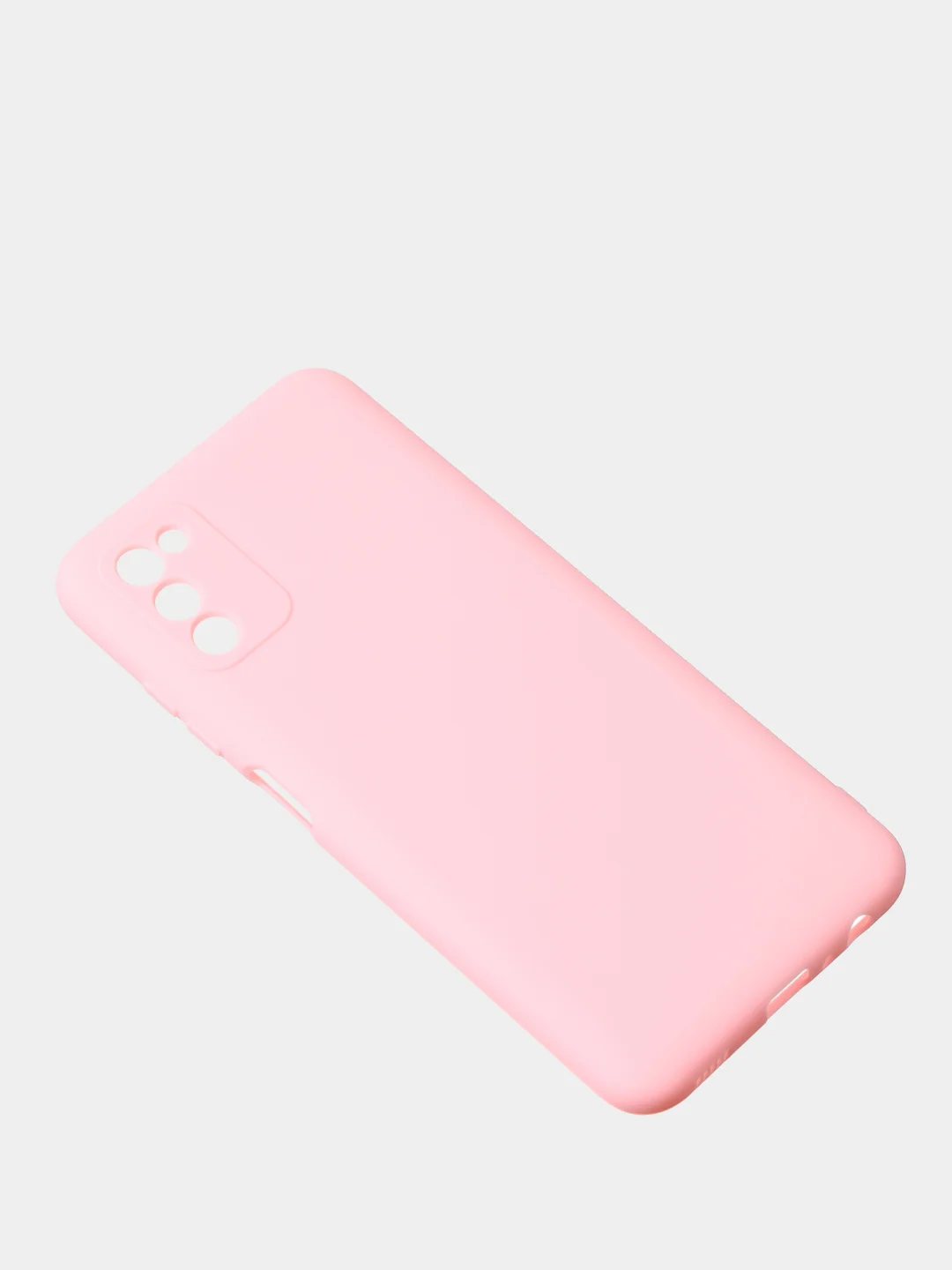 Розовый чехол для Samsung A03s цветной матовый