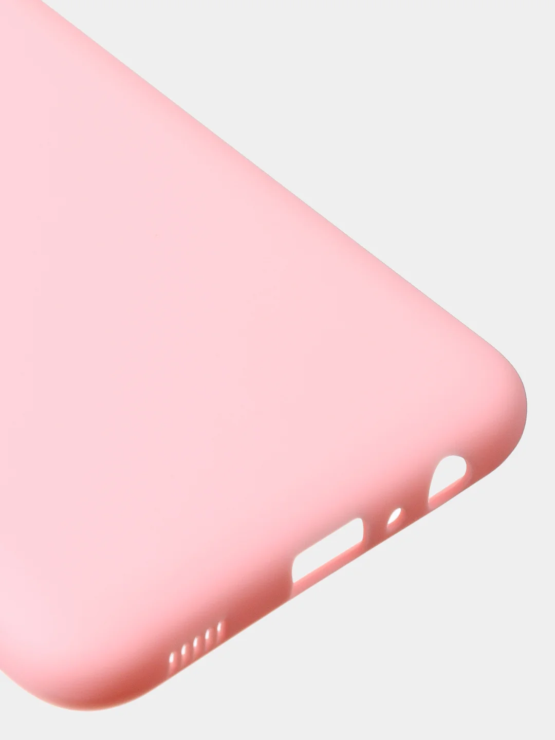 Розовый чехол для Samsung A03s цветной матовый