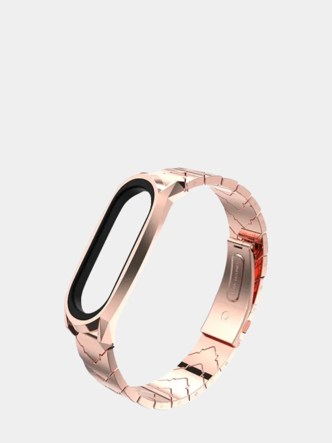 Розовый металлический ремешок для Xiaomi Mi Band 3, 4, 5, 6 стальной фитнес браслет