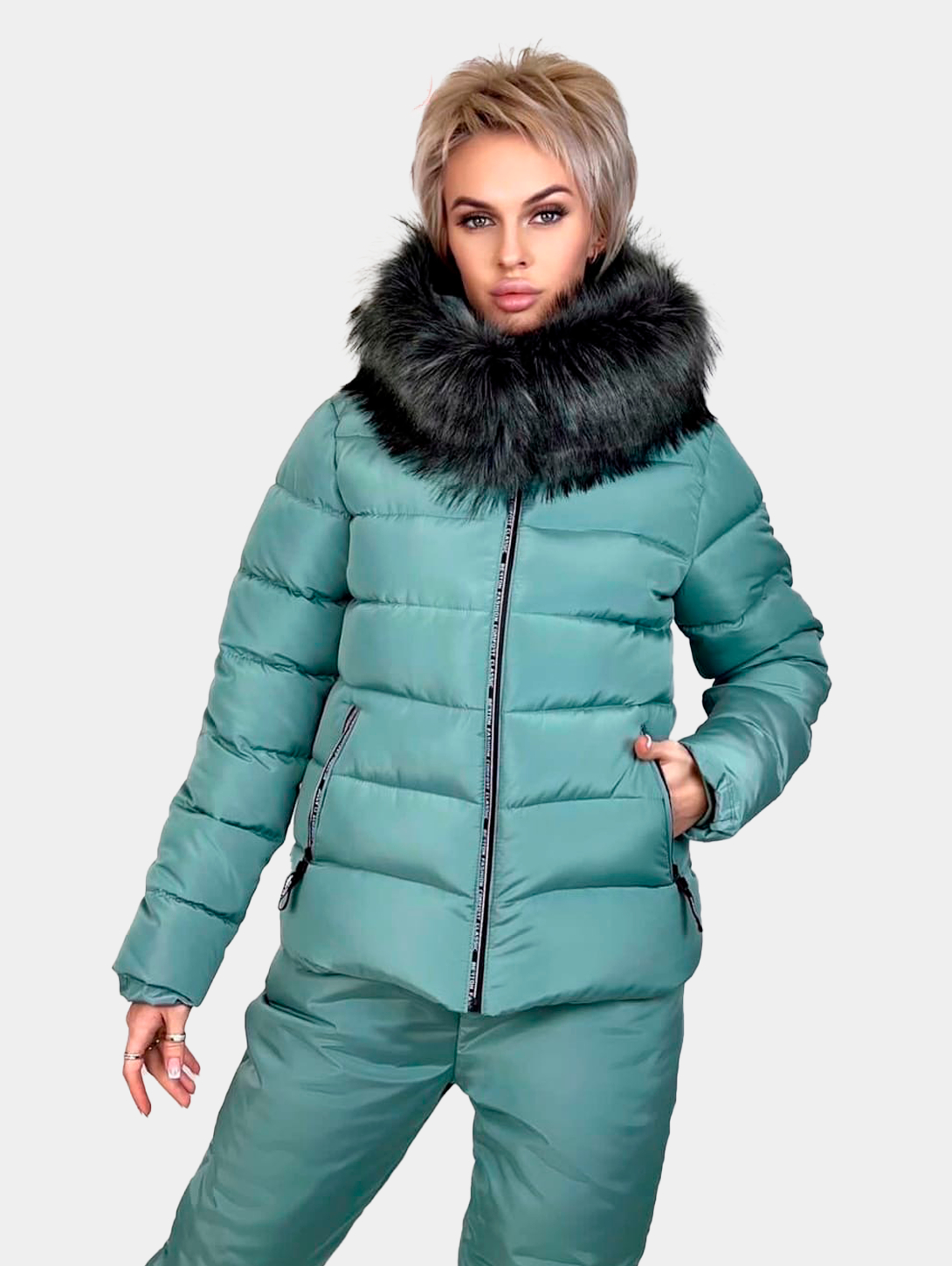 Женский зимний костюм купить по цене 3900 ₽ в интернет-магазине KazanExpress