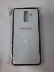 Белый чехол для Samsung J8 / j8 2018 glass +силикон