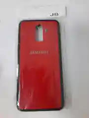 Красный чехол для Samsung J8 / j8 2018 glass +силикон