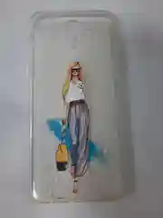 Голубой чехол для Samsung J8 / j8 2018 glass +силикон